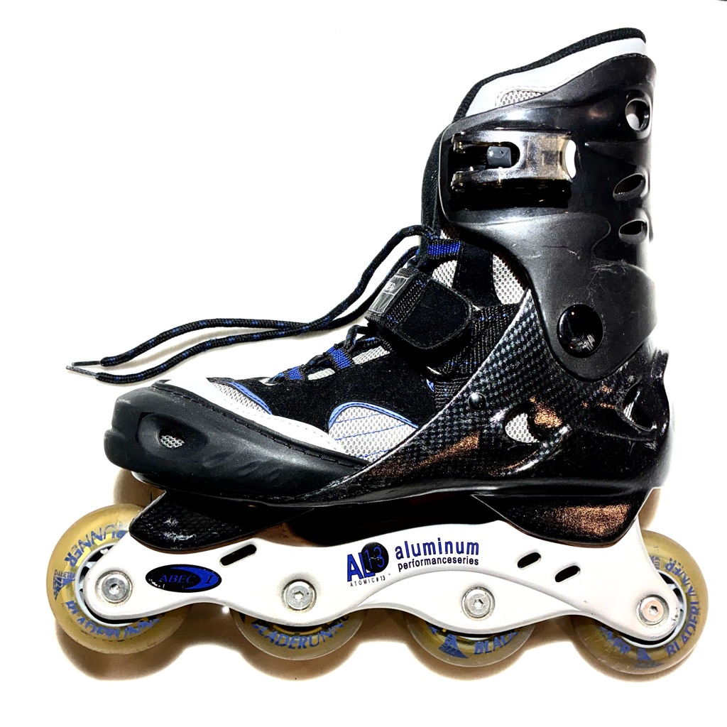 Blade Runner 0000black And White Inline Skates, Size 8